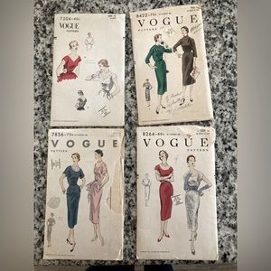 Vogue 8 vintage sewing patterns, size 14/16